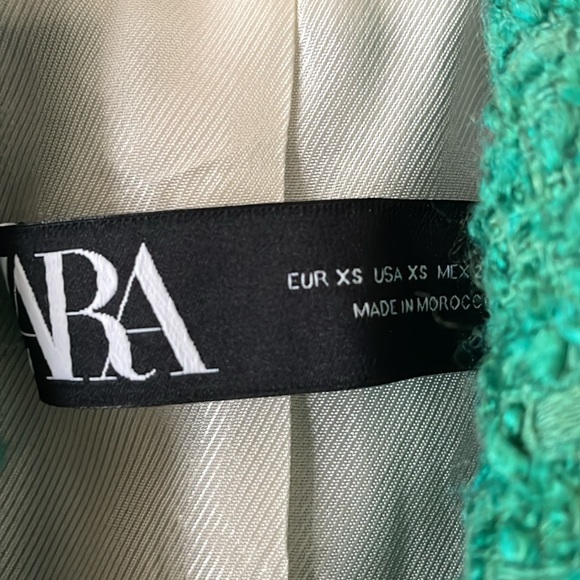 Zara Textured Double Breasted Blazer - Picture 6 of 11